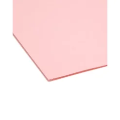 Smead File Folder, Reinforced 1/3-Cut Tab, Legal Size, Pink, 100/Box (17634)
