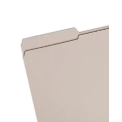 Smead File Folder, Reinforced 1/3-Cut Tab, Legal Size, Gray, 100/Box (17334)