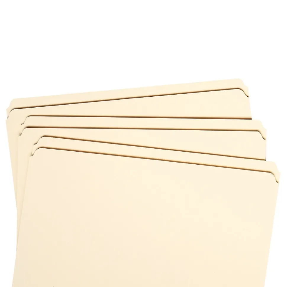 Smead File Folder, Reinforced Straight -Cut Tab, Legal Size, Manila, 100 Per Box (15310)