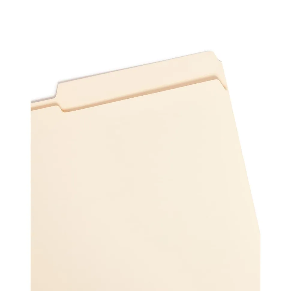 Smead File Folder, Reinforced 2/5-Cut Tab Right Position, Legal Size, Manila, 100/Box (15386)