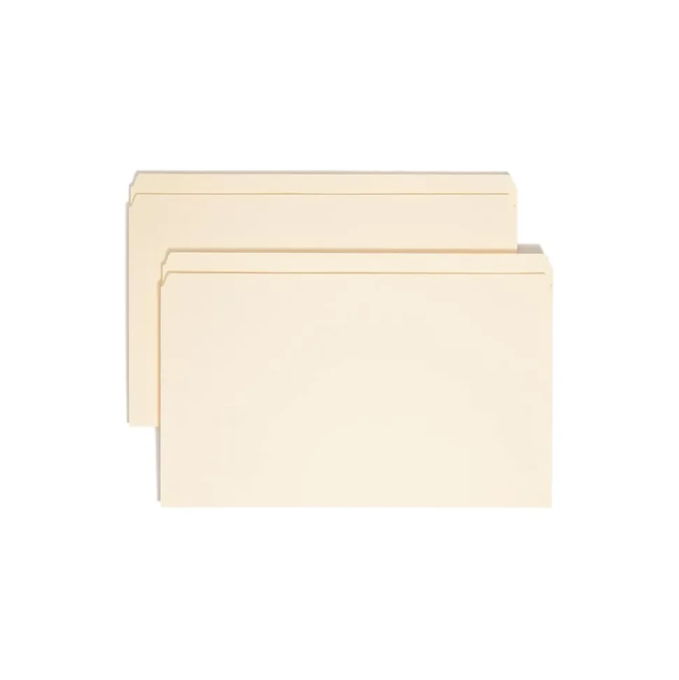 Smead File Folder, Straight-Cut, Legal Size, Manila, 100/Bx (15300)