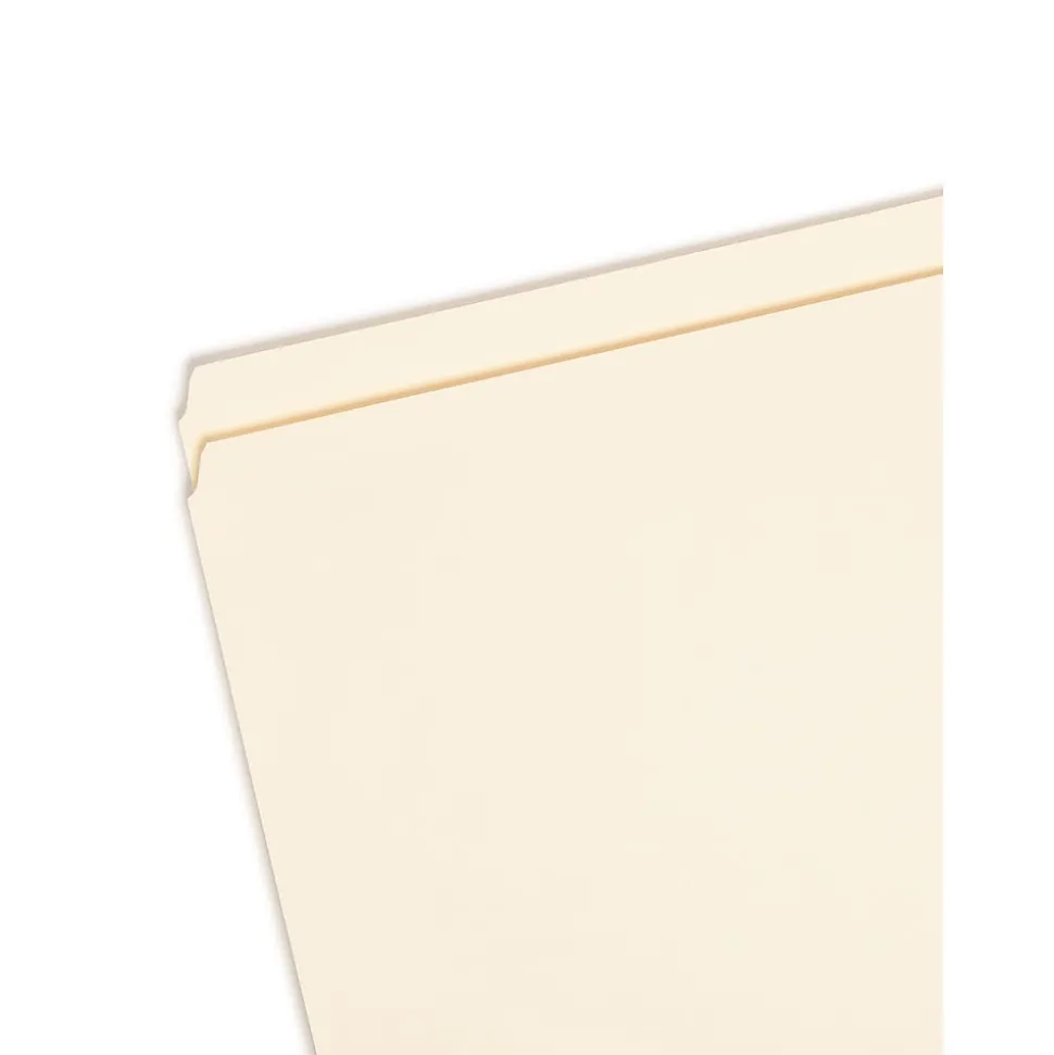 Smead File Folder, Straight-Cut, Legal Size, Manila, 100/Bx (15300)