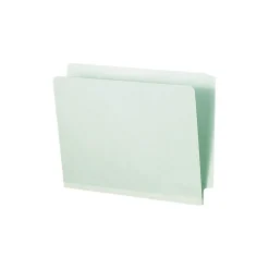 Smead File Folder, Straight Cut, Legal Size, Gray/Green, 25/BX (29210)