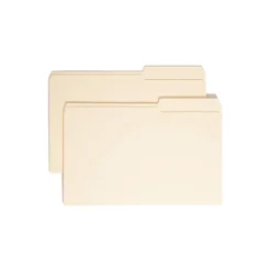 Smead File Folders, 2/5-Cut Tab, Legal Size, Manila, 100 per Box (15385)