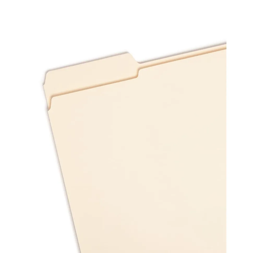 Smead File Folders, Reinforced 1/3-Cut Tab, Letter Size, Manila, 100/Box (10335)