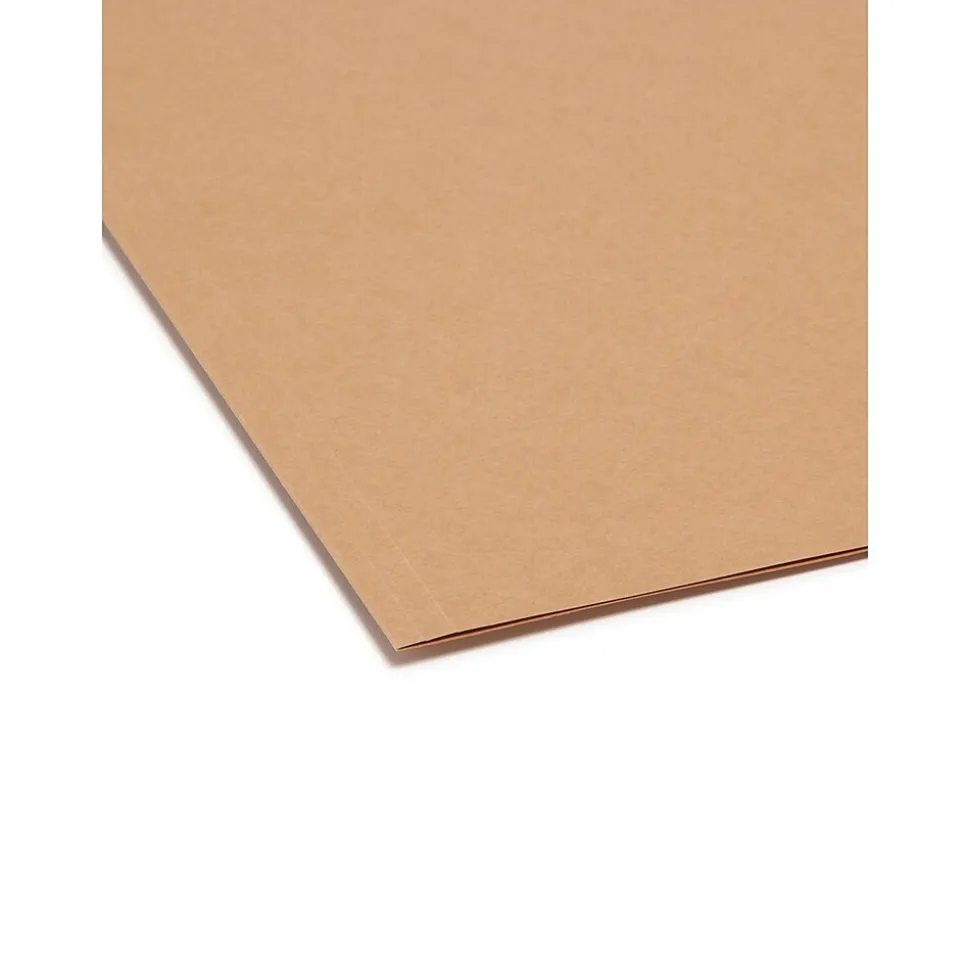 Smead File Folders, Reinforced Straight-Cut Tab, Letter Size, Kraft, 100/Box (10710)