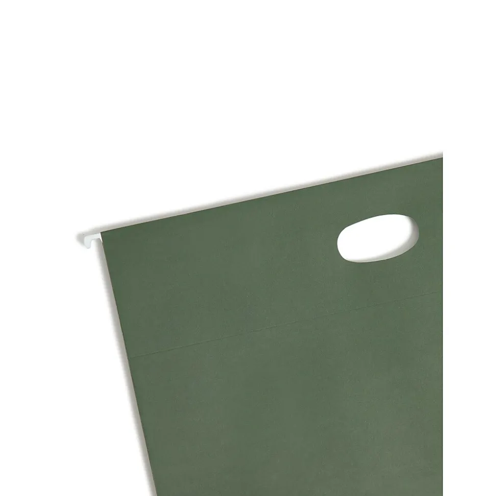 Smead Hanging File Folders, 3 1/2" Expansion, Legal Size, Standard Green, 10/Box (64320)