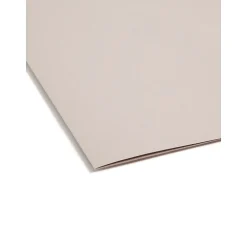 Smead Heavy Duty TUFF Hanging File Folders with Easy Slide™ Tab, 1/3 Cut, Letter Size, Steel Gray, 18/Box (64240)