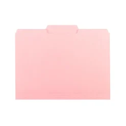 Smead Interior File Folders, 1/3- Cut Tab, Letter Size, Pink, 100/Box (10263)