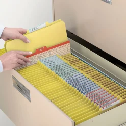 Smead Pressboard Classification File Folder w/Wallet Divider and SafeSHIELD Fasteners, 2