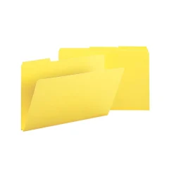 Smead Pressboard File Folder, 1/3-Cut Tab, 1" Expansion, Legal Size, Yellow, 25/Box (22562)