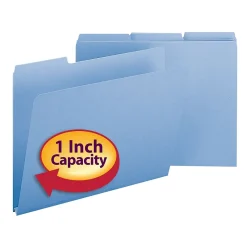 Smead Pressboard File Folders, 1/3-Cut Tab, 1