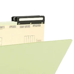 Smead Pressboard Mortgage File Folder, 2/5-Cut Right Position Flat Metal Tab, 14-3/4