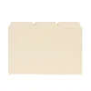 Smead® Recycled Self-Tab Card Guides, Blank, 4" x 6", Manila, 100/Box (623)