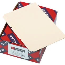 Smead® Recycled Self-Tab Card Guides, Blank, 4" x 6", Manila, 100/Box (623)