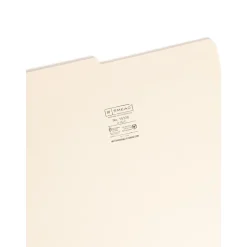 Smead Reinforced File Folder, 2 Tab, Legal Size, Manila, 100/Box (15326)