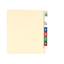 Smead Smartstrip ColorBar WaterGuard Inkjet File Folder Labels, 1 1/2
