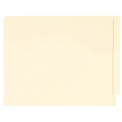 Smead Standard Reinforced File Folders, Straight Cut, Letter Size, Manila, 100/Bx (24113)