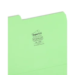 Smead SuperTab File Folders, 1-Tab, Letter Size, Assorted, 24/Pack (11957)