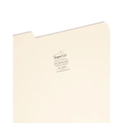 Smead SuperTab File Folder, Oversized 1/3-Cut Tab, Legal Size, Manila, 100/Box (15301)