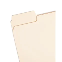 Smead SuperTab Heavy Duty File Folder, Oversized 1/3-Cut Tab, Letter Size, Manila, 50/Box (10401)