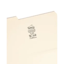 Smead SuperTab Heavyweight File Folder, Oversized 1/3-Cut Tab, Legal, Manila (15401)