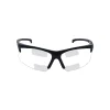 Smith & Wesson 30-06 Scratch-Resistant Dual Reader Safety Glasses; Black Frame, Clear Lens (SMITH & WESSON)