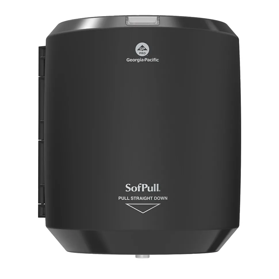 SofPull Centerpull Paper Towel Dispenser, Black (58204B)