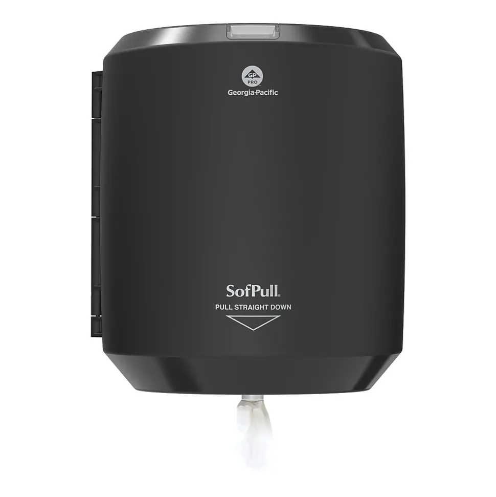 SofPull Centerpull Paper Towel Dispenser, Black (58204B)