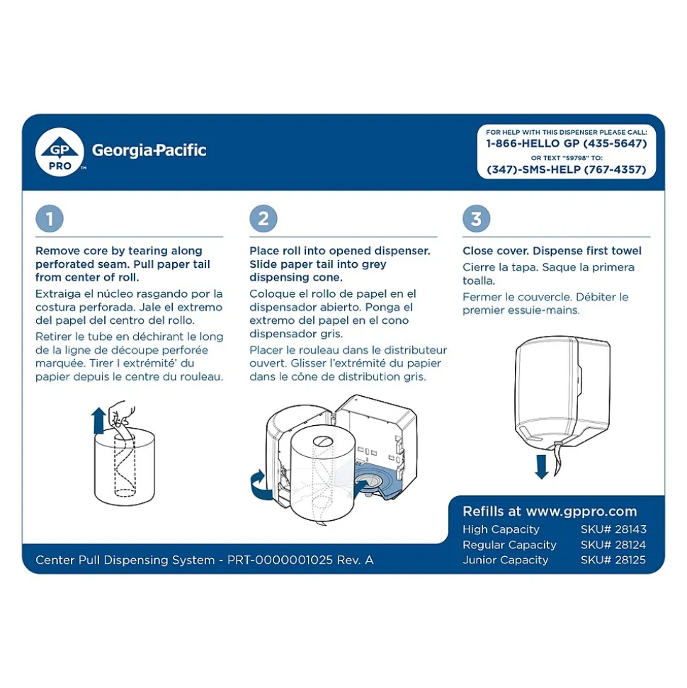 SofPull Centerpull Paper Towel Dispenser, Black (58204B)