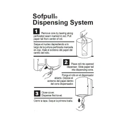 SofPull Junior Centerpull Paper Towels, 1-ply, 275 Sheets/Roll, 8 Rolls/Pack (28125)