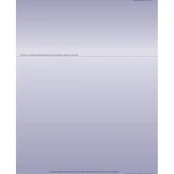 Solid Color Laser Statements, Style A, with Credit Card Information, Purple