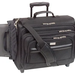 Solo New York 15.6" Polyester Rolling Laptop Bag, Black (B64-4)
