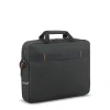 Solo New York Ace Slim 15.6" Laptop Briefcase, Black/Orange Polyester (UBN101-4)