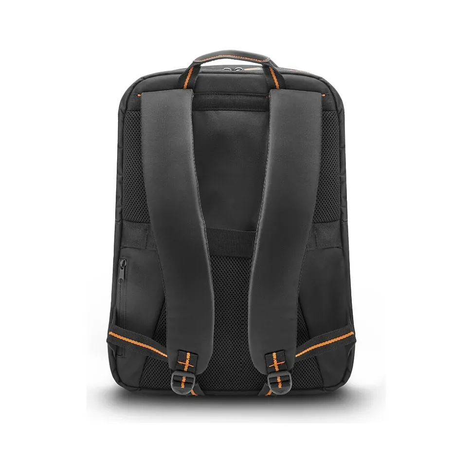 Solo New York Ambition Travel Laptop Backpack, Large, Black/Orange (UBN722-4)
