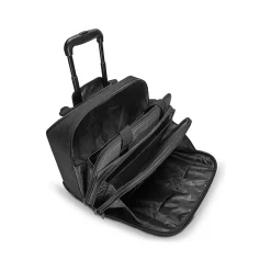 Solo New York Bryant Polyester Briefcase, Laptop Compatible, Rolling, TSA Checkpoint Friendly, Gray (PT138-4/10)