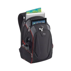 Solo New York Force Launch Backpack, Solid, Black/Red/Gray (ACV711-4)