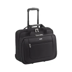 Solo New York Midtown Bryant 17.3" Polyester Rolling Laptop Bag, Black (PT136-4)