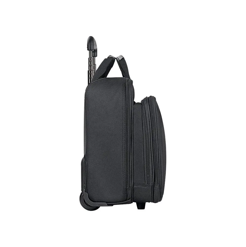 Solo New York Midtown Bryant 17.3" Polyester Rolling Laptop Bag, Black (PT136-4)