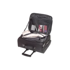 Solo New York Midtown Collection Columbus Laptop Rolling Briefcase, Black Polyester (B64-4)
