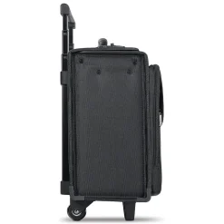 Solo New York Midtown Collection Morgan Laptop Rolling Briefcase, Black Polyester (B151-4)