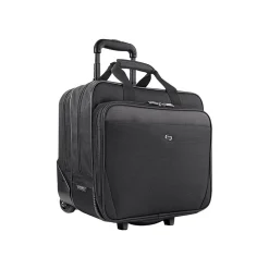 Solo New York Midtown Empire Laptop Rolling Briefcase, Black Polyester (CLS910-4)