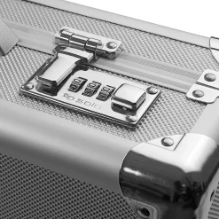 Solo New York Midtown Fifth Avenue Hard-Sided Aluminum Attache, Laptop Compatible, Titanium (AC100-10)