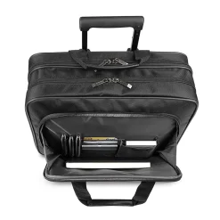 Solo New York Midtown Laptop Rolling Briefcase, Black Polyester (B100-4)