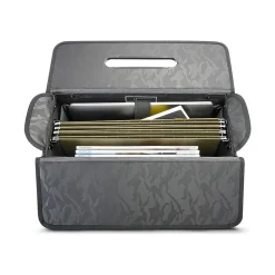 Solo New York Morgan Polyester Briefcase, Laptop Compatible, Rolling, TSA Checkpoint Friendly, Gray (B151-4/10)
