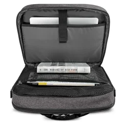 Solo New York Nomad Collection Voyage Laptop Briefcase, Gray Polyester (NOM301-10)