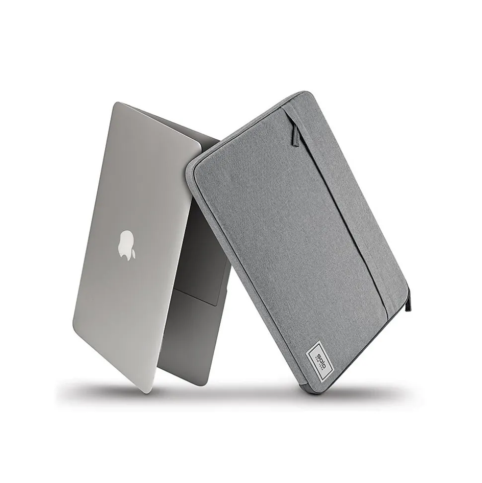 Solo New York Recycled Re:focus Polyester Laptop Sleeve for 13.3" Laptops, Gray (UBN113-10X)