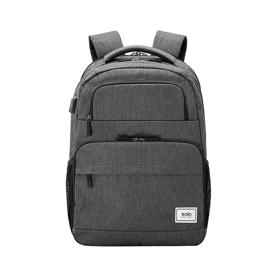Solo New York Re:Discover Laptop Backpack, Medium, Gray (UBN715-10)