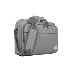 Solo New York Re:new Polyester Briefcase, Laptop Compatible, Heathered Gray (UBN127-10)