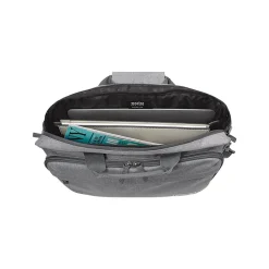 Solo New York Re:new Polyester Briefcase, Laptop Compatible, Heathered Gray (UBN127-10)